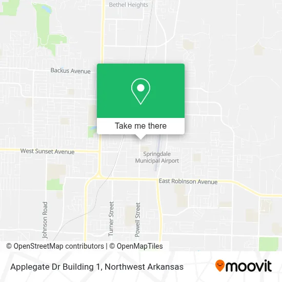 Applegate Dr Building 1 map