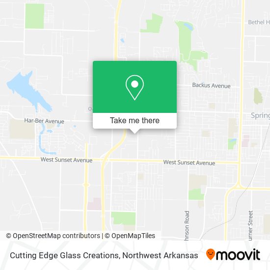 Mapa de Cutting Edge Glass Creations