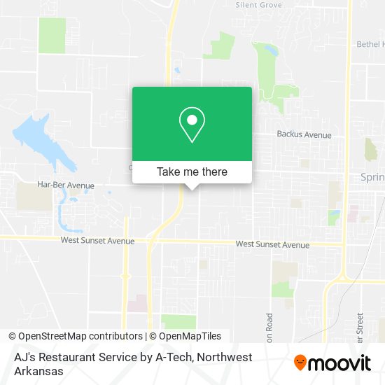 AJ's Restaurant Service by A-Tech map