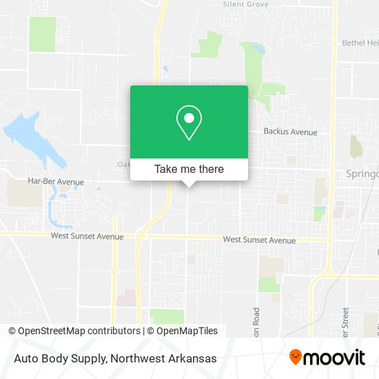 Mapa de Auto Body Supply