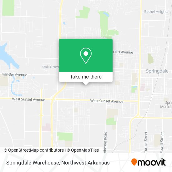 Spnngdale Warehouse map
