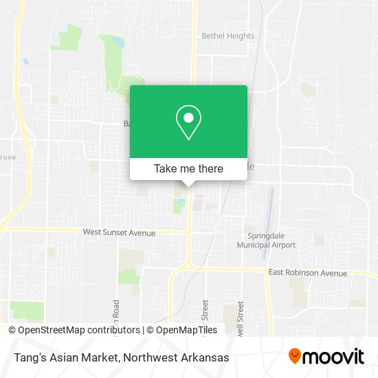 Tang's Asian Market map