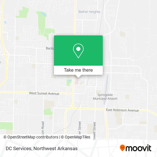 DC Services map