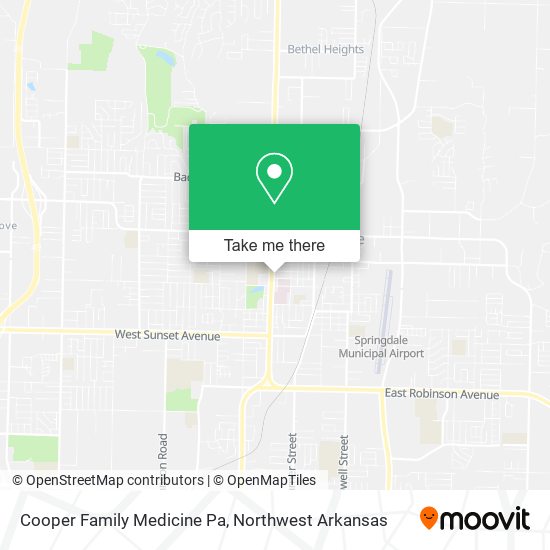 Mapa de Cooper Family Medicine Pa