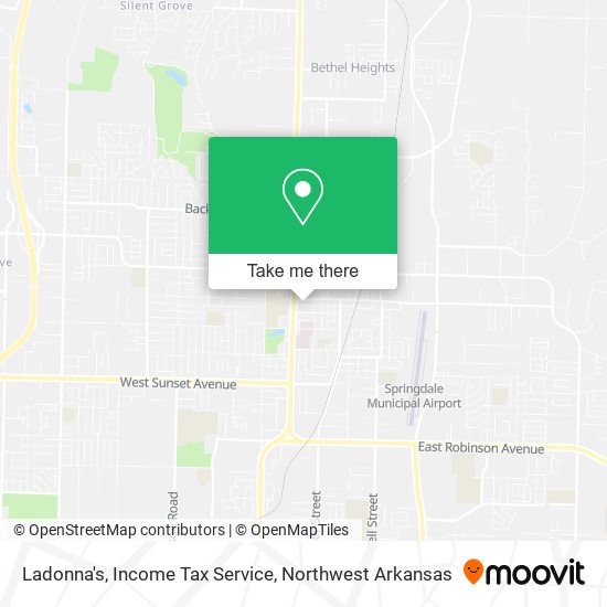 Ladonna's, Income Tax Service map