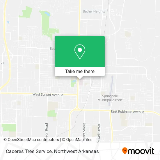 Caceres Tree Service map