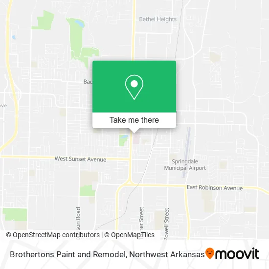 Brothertons Paint and Remodel map