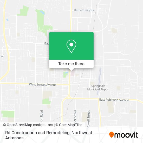 Rd Construction and Remodeling map