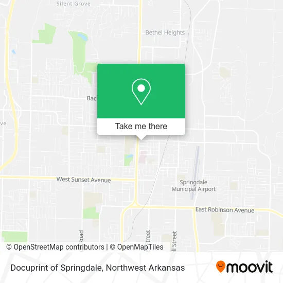 Docuprint of Springdale map