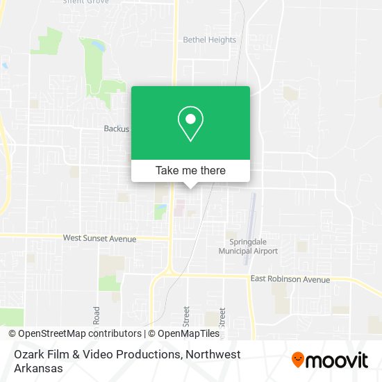 Mapa de Ozark Film & Video Productions