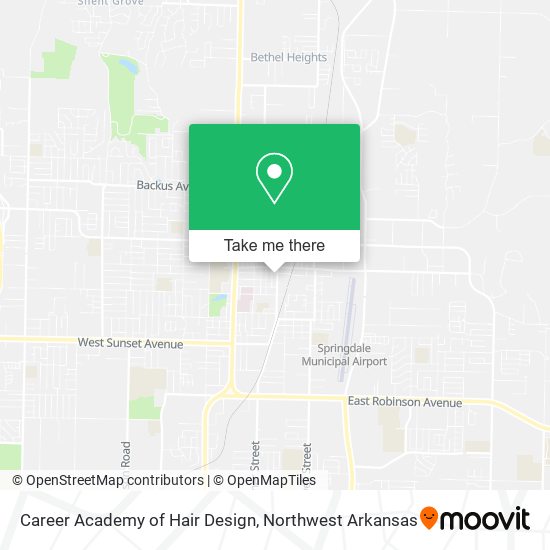 Career Academy of Hair Design map