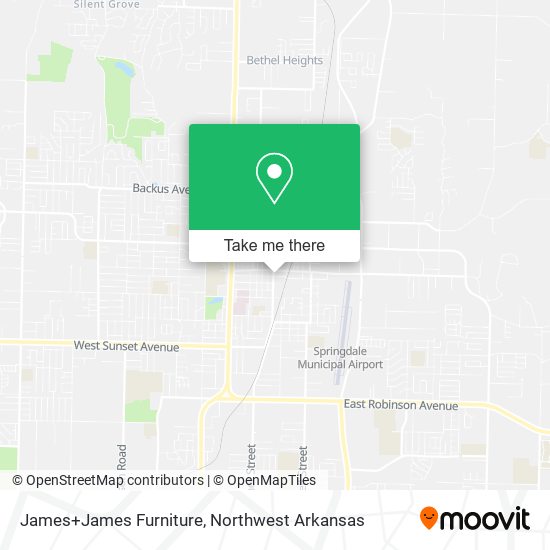 James+James Furniture map