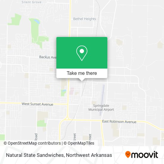 Natural State Sandwiches map