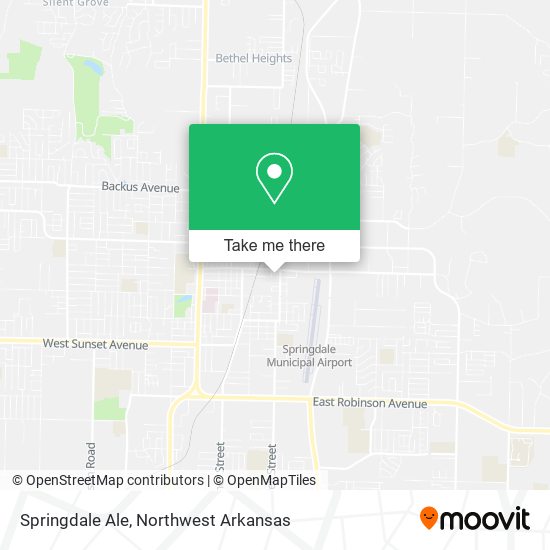 Springdale Ale map