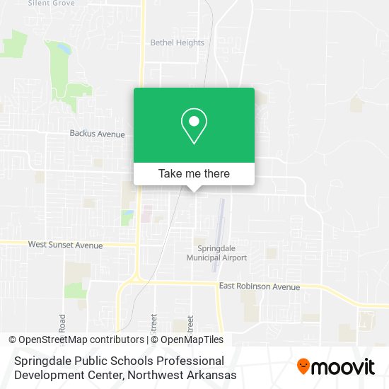 Springdale Public Schools Professional Development Center map