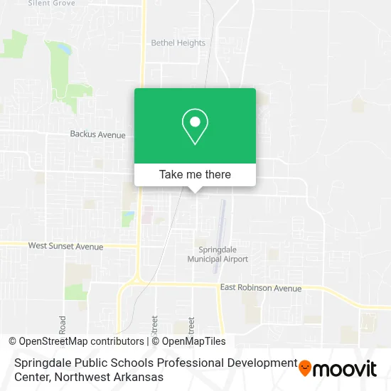 Springdale Public Schools Professional Development Center map
