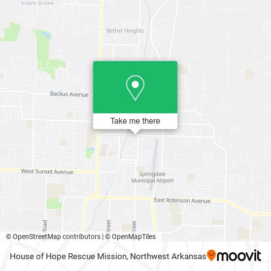 House of Hope Rescue Mission map