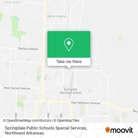 Springdale Public Schools Special Services map