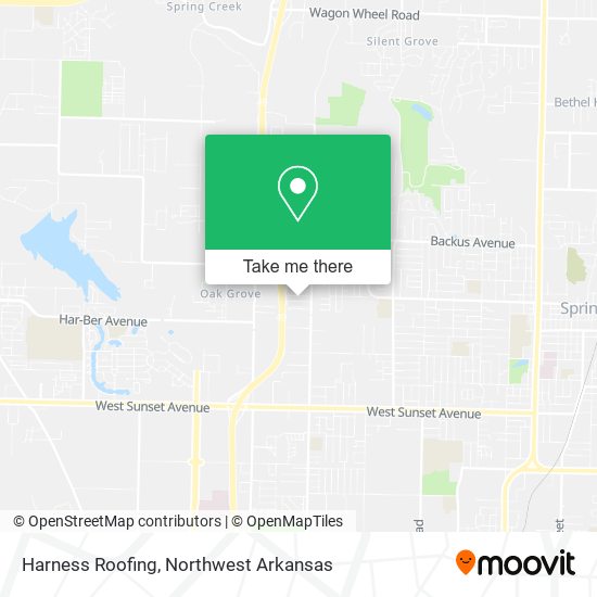 Harness Roofing map