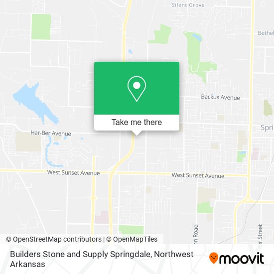 Mapa de Builders Stone and Supply Springdale