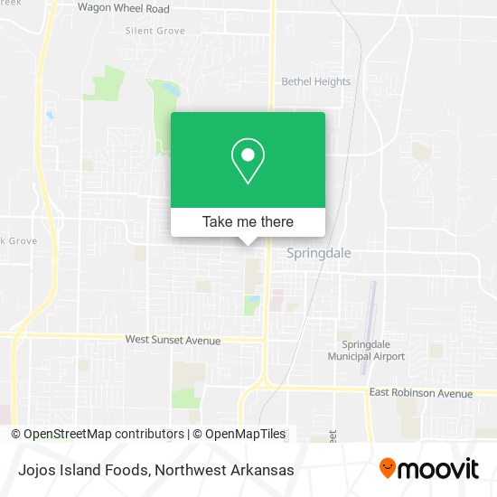 Mapa de Jojos Island Foods