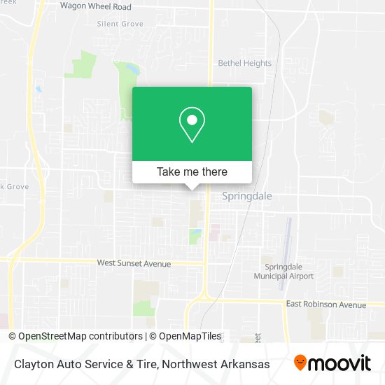 Clayton Auto Service & Tire map