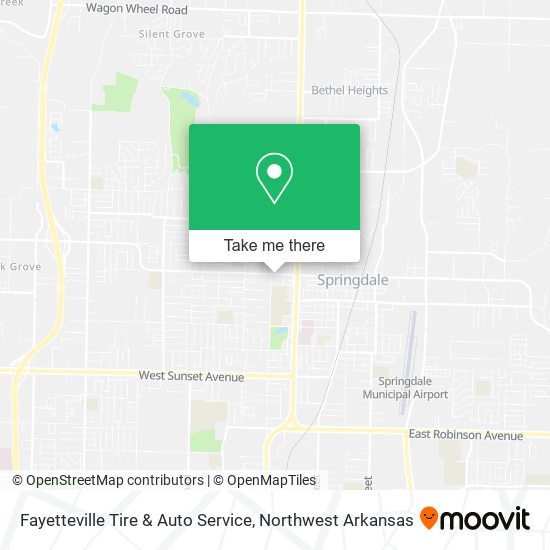 Mapa de Fayetteville Tire & Auto Service