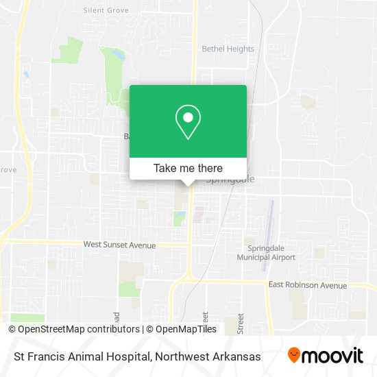 St Francis Animal Hospital map