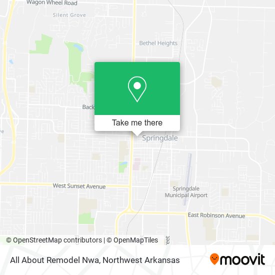 All About Remodel Nwa map