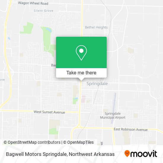 Bagwell Motors Springdale map