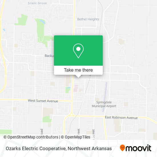 Mapa de Ozarks Electric Cooperative