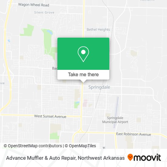 Advance Muffler & Auto Repair map