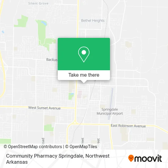 Community Pharmacy Springdale map