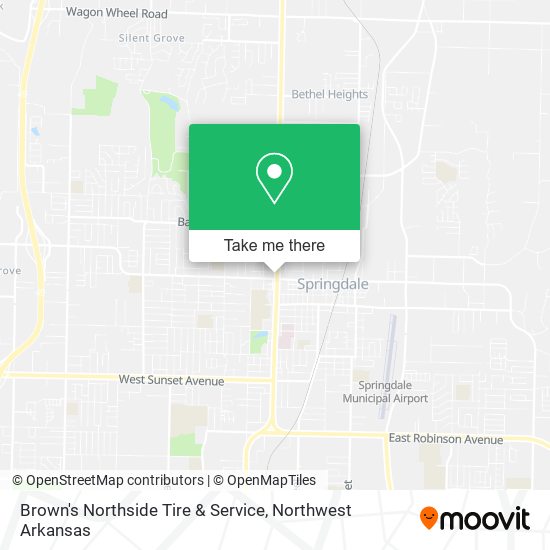 Mapa de Brown's Northside Tire & Service