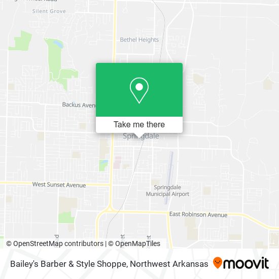 Bailey's Barber & Style Shoppe map