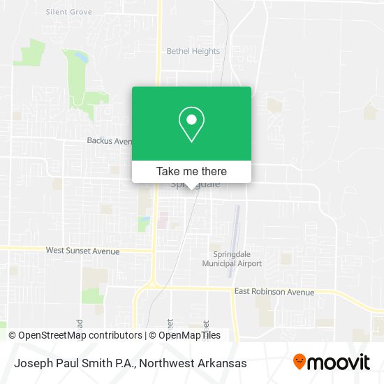 Joseph Paul Smith P.A. map