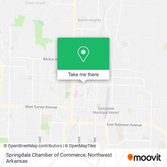Springdale Chamber of Commerce map