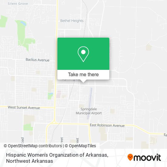 Hispanic Women's Organization of Arkansas map