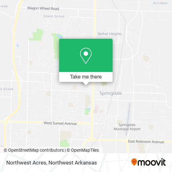 Northwest Acres map