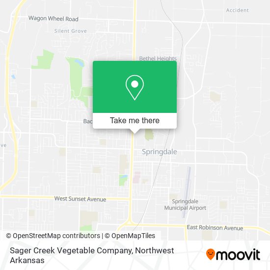 Sager Creek Vegetable Company map