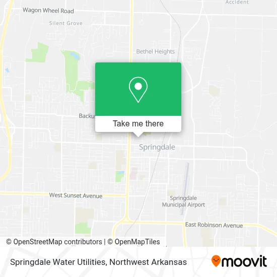 Springdale Water Utilities map