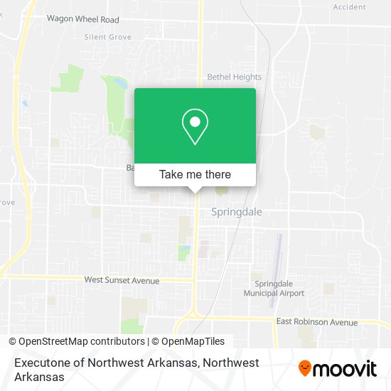 Executone of Northwest Arkansas map
