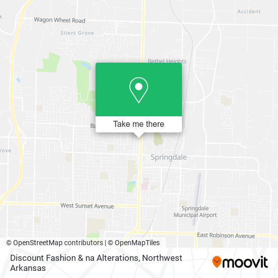 Mapa de Discount Fashion & na Alterations
