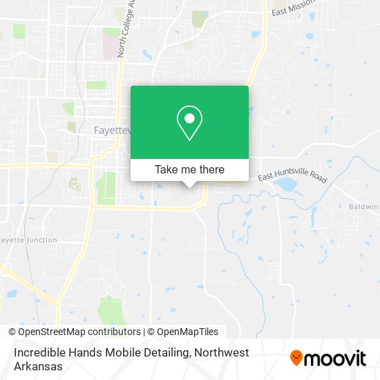 Incredible Hands Mobile Detailing map