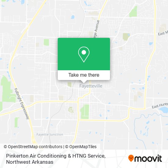 Pinkerton Air Conditioning & HTNG Service map