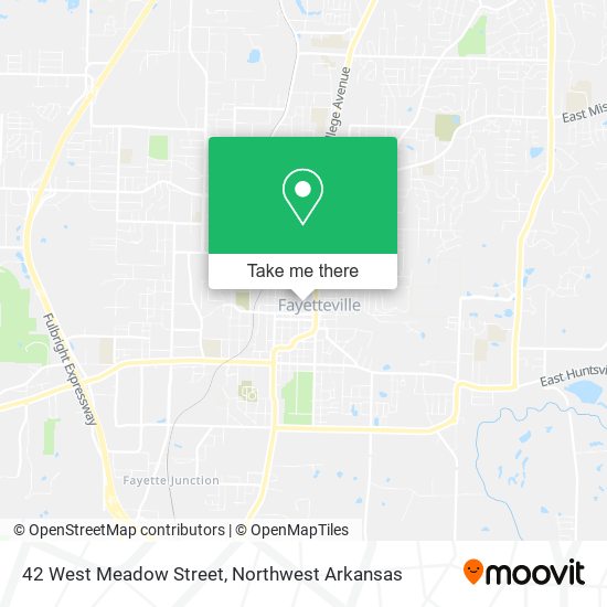 42 West Meadow Street map