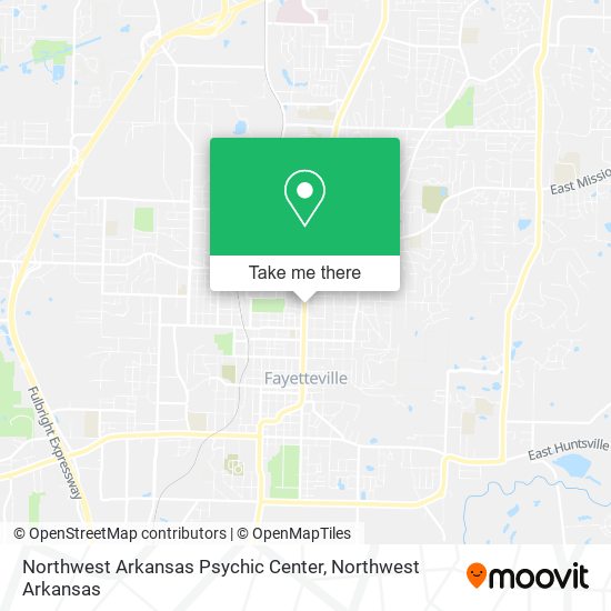 Northwest Arkansas Psychic Center map