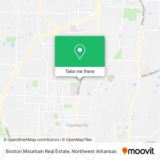 Boston Mountain Real Estate map