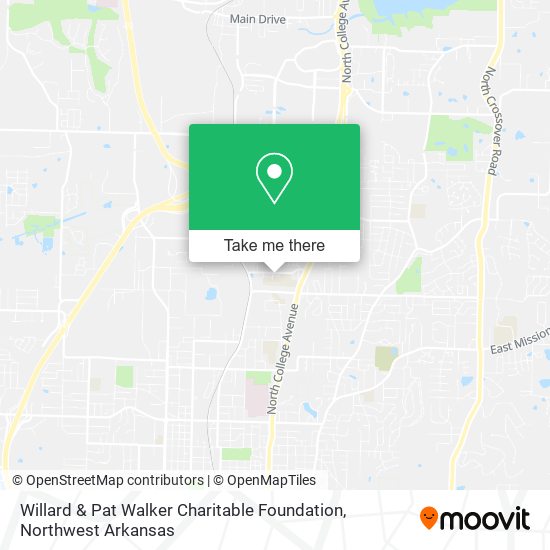 Willard & Pat Walker Charitable Foundation map