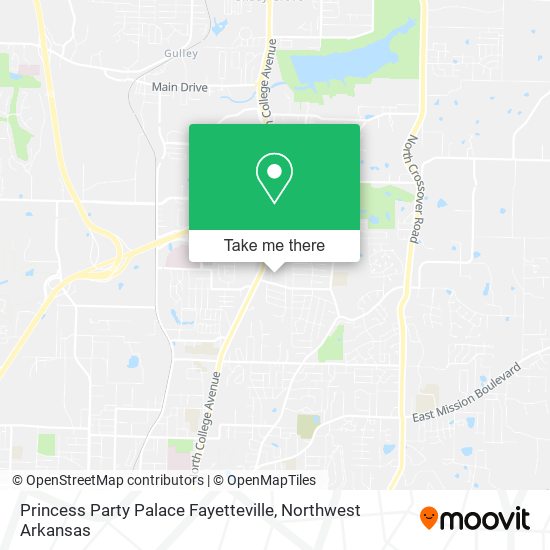 Mapa de Princess Party Palace Fayetteville